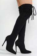 picture of high thigh sexy shoe or rather boots in black